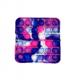 Pop It "Firkant" Blue Swirl