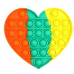 Pop It "Hjerte" Tri Color